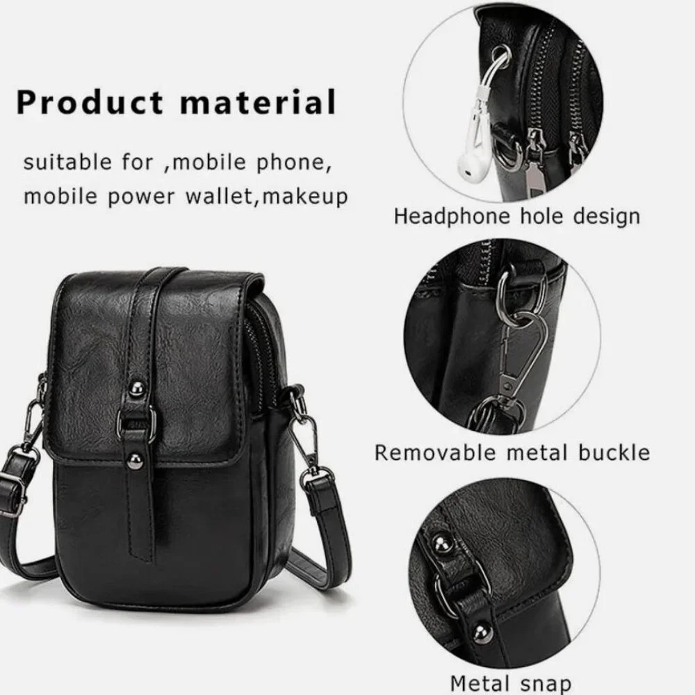 Vintage Crossbody Small Messenger Shoulder Phone Bag Cash Handbag Purse Wallet